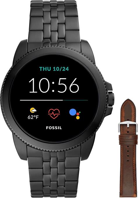 fossil smartwatch silicone strap